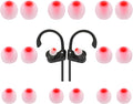 Earbud Tips Ear Bud Tips Soft Anti Slip Washable and Reusable Silicone Replacement Earbud Tips Fit Most in-Ear Earbuds(Inner Hole 3.8mm -5.1mm) 18pcs S M L