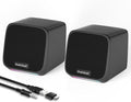 Computer Speakers with Colorful RGB Lights, USB Powered 3.5mm Aux- in Mini PC Speakers, Small Computer Speakers USB Powered 3.5mm Aux Speaker for PC,Laptop,Tablet,Phone
