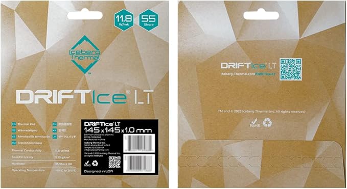 Iceberg Thermal DRIFTIce LT Thermal Pad 145 x 145mm (1.0mm) (11.8 W/mK)