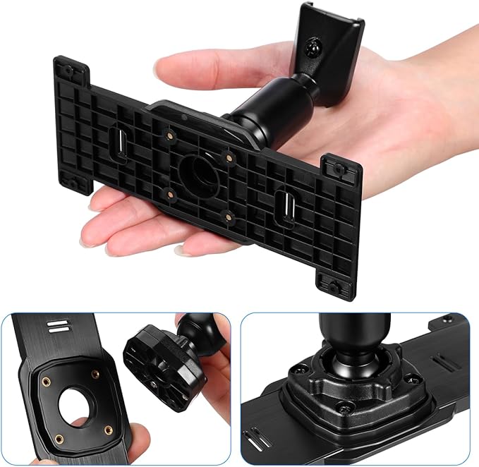 DOITOOL Rear View Mirror Back Plate Panel Dash Cam Mirror Mounting Bracket Arm Car Rear View Camera Install Kit for 5.5" - 12" Car SUV Dash Cams (Mounting Hole Diameter: 1.18inch