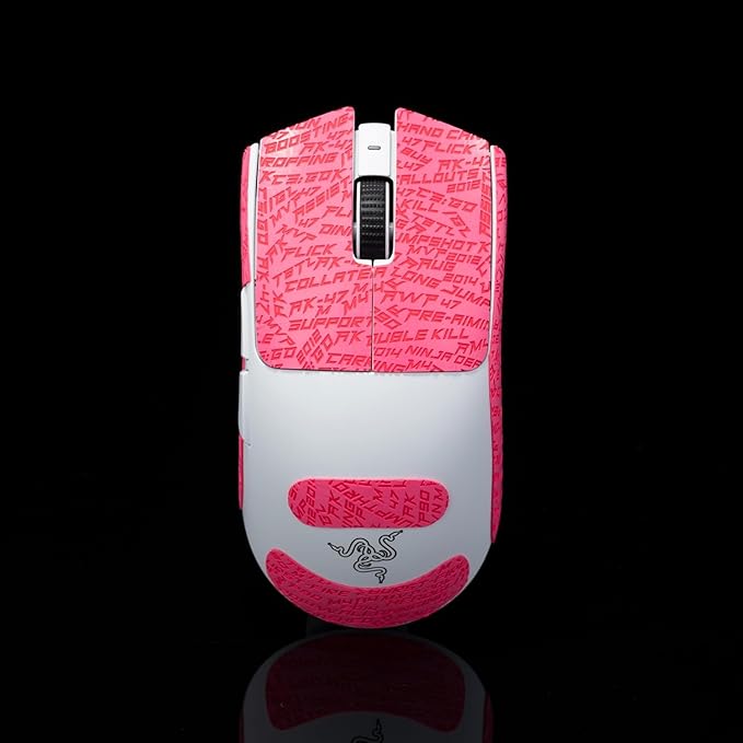 Grip Tape for Razer Viper V3 Pro - Anti-Slip,Enhanced Control, Sweat Resistance,Improves FPS Gaming Grip & Mouse Protection [Pre-Cut] CS Pink