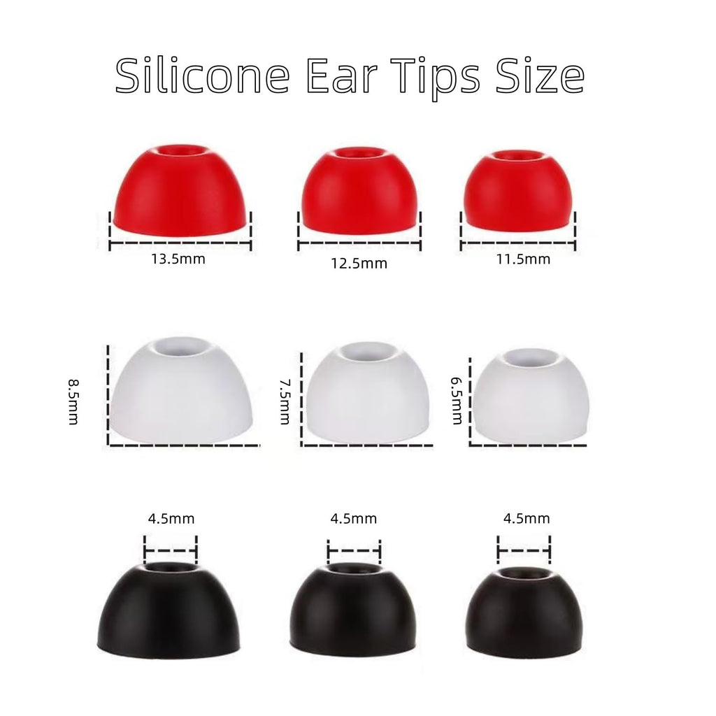 Aginkgo Replacement Ear Tips for Beats Fit Pro, Beats Studio Buds+, Beats Studio Buds, Beats Solo Buds Silicone Earbuds Washable Noise Isolation, Fit in The Charging Case, 6 Pairs S/M/L (Tidal Blue)