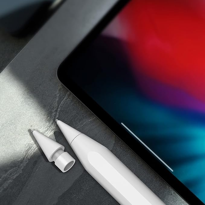 Delidigi 5 Pack Replacement Tips Compatible with Apple Pencil Pro/2nd Generation/1st Gen/USB C, Wear-Resistant iPencil Nibs Accessories Fine Point Precise Control Pen Like Tips