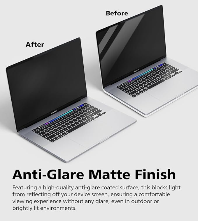 Anti Blue Light Matte Screen Protector For Macbook Air 13.6" (2024 M3) | Anti-Glare | Reducing Eye Fatigue with Blue Light Blocking Filter