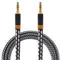 Aux Cord, Audiophile 3.5mm Stereo Audio Cable [2m (6.5 Feet), Silvered-Plated Copper core], Unbreakable and Great for Laptop, Tablets, Headphones, Cars and More.