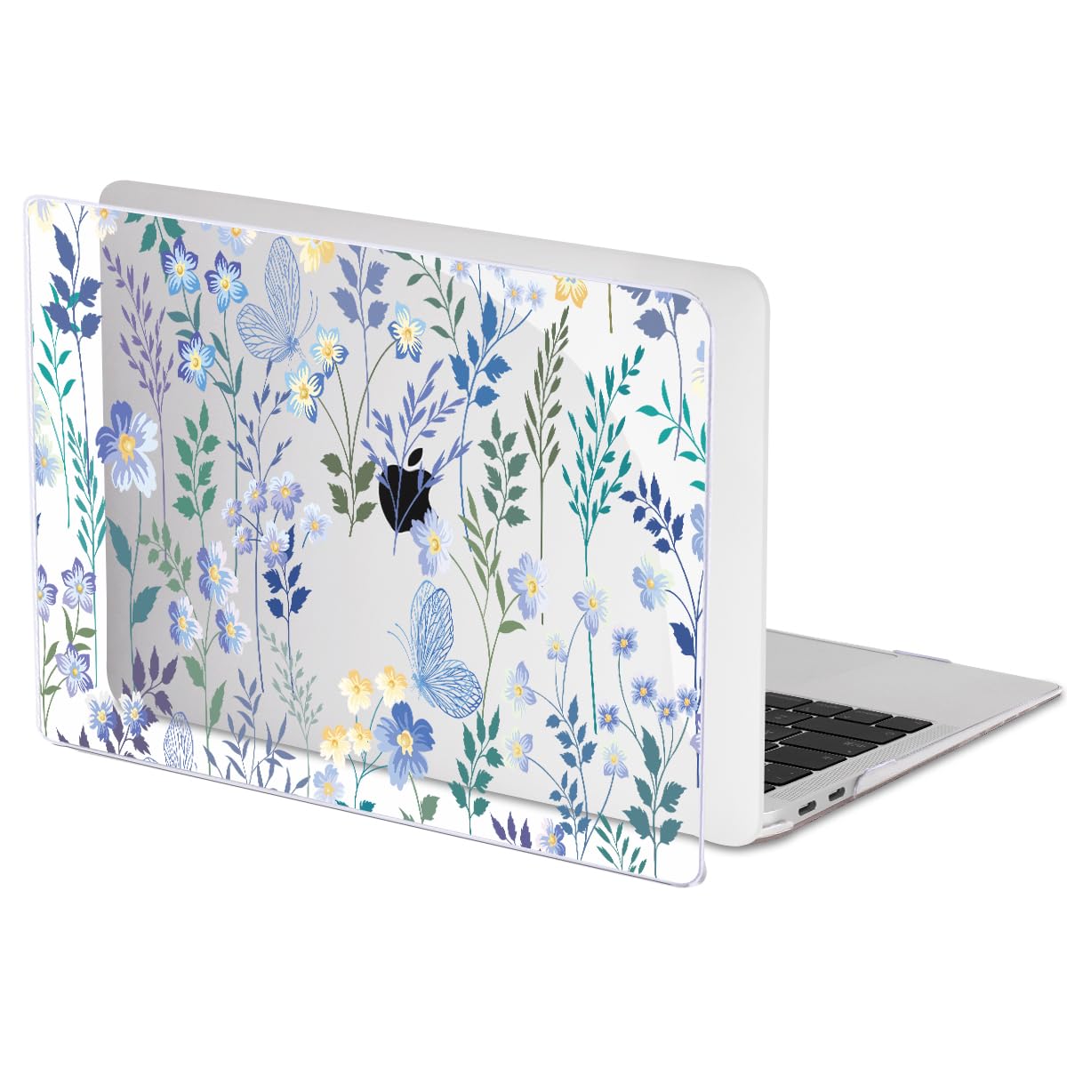 LCMOCICO for MacBook Pro 13 inch Case 2022 2021 2020 Release A2338 M2 M1 A2289 A2251, Printed Pattern Plastic Hard Shell Cover for MacBook Pro 13.3-inch Touch Bar Fits Touch ID, Meadow Wildflower