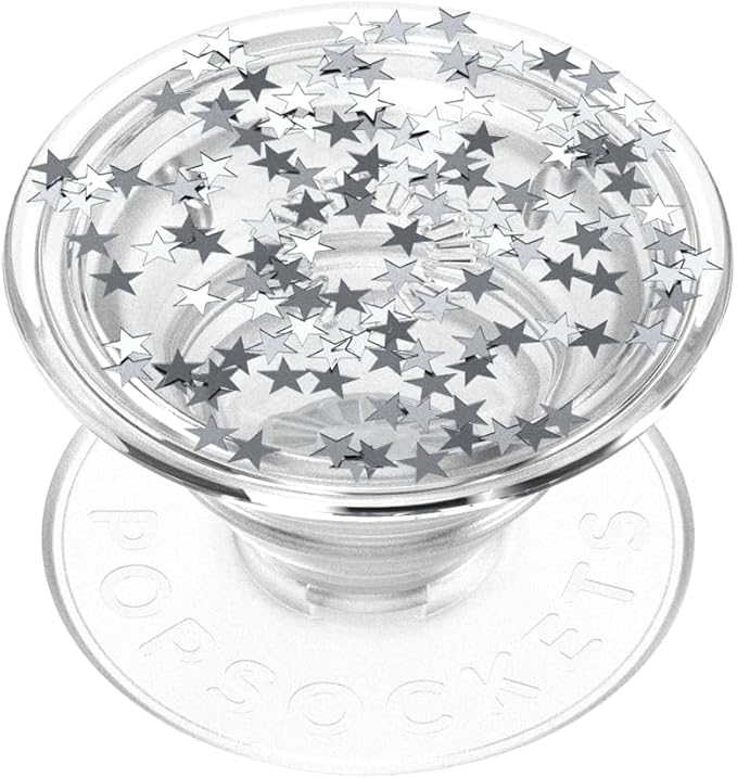 PopSockets Phone Grip with Expanding Kickstand, Adhesive Grip, Glitter PopGrip - Star Fire