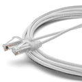 TRUECABLE Cat6 Component Rated Patch Cable, Unshielded (U/UTP), 14ft, White, 28AWG Solid Copper, Snagless 10G High-Speed Ethernet Cable, PoE++ 4PPoE 100W, UL Listed, RoHS-3, 1 Pack