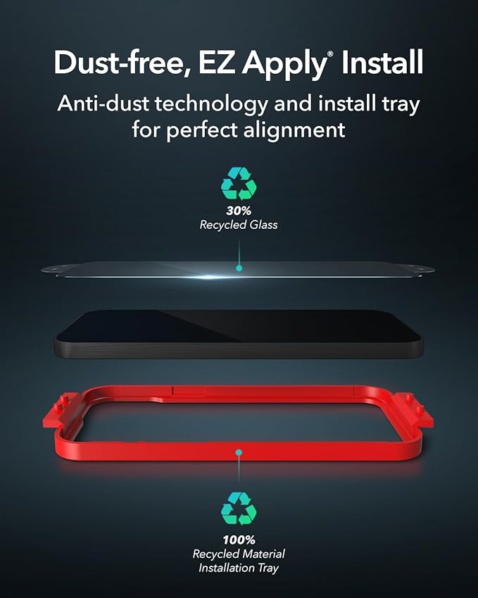 ZAGG Glass XTR3 Google Pixel 9 Pro XL Screen Protector - 10X Stronger with Recycled Glass, Enhanced Eyesafe Blue Light Filter, Anti-Reflective, Easy Installation