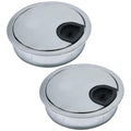 EASYEAH 2 Pcs Desk Grommet 2-1/16" / 53 mm, Zinc Alloy Desk Cord Hole Cover