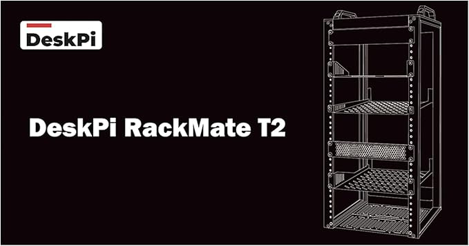 GeeekPi 12U Server Cabinet, 10 inch Server Rack for Network, Servers, Audio, and Video Equipment, DeskPi RackMate T2 Rackmount, 10.23 inch Depth