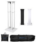 Rockville RTP82W 8 ft Adjustable White Totem Moving Head Light Stand