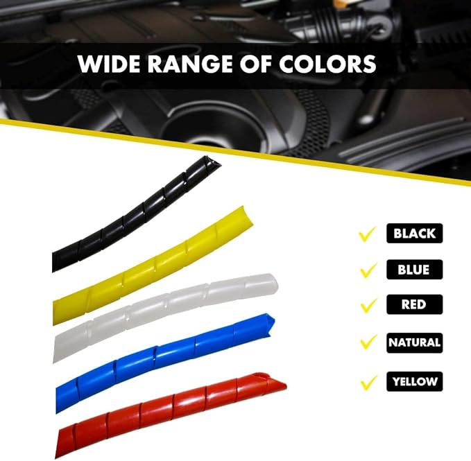 Kable Kontrol Vortex Spiral Cable Wrap - 1/2” Inch 100’ Feet Long - Hose Protector Flexible Polyethylene Wire Conduit Tubing Cable Sleeve Cord Cover to Organize Wires – Natural