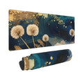 Gaming Mouse Pad, Large Non-Slip Rubber Base Mousepad, Keyboard Mouse Mat, Desk Pad with Stitched Edges, 31.5x11.8inch, Abstract Dandelion