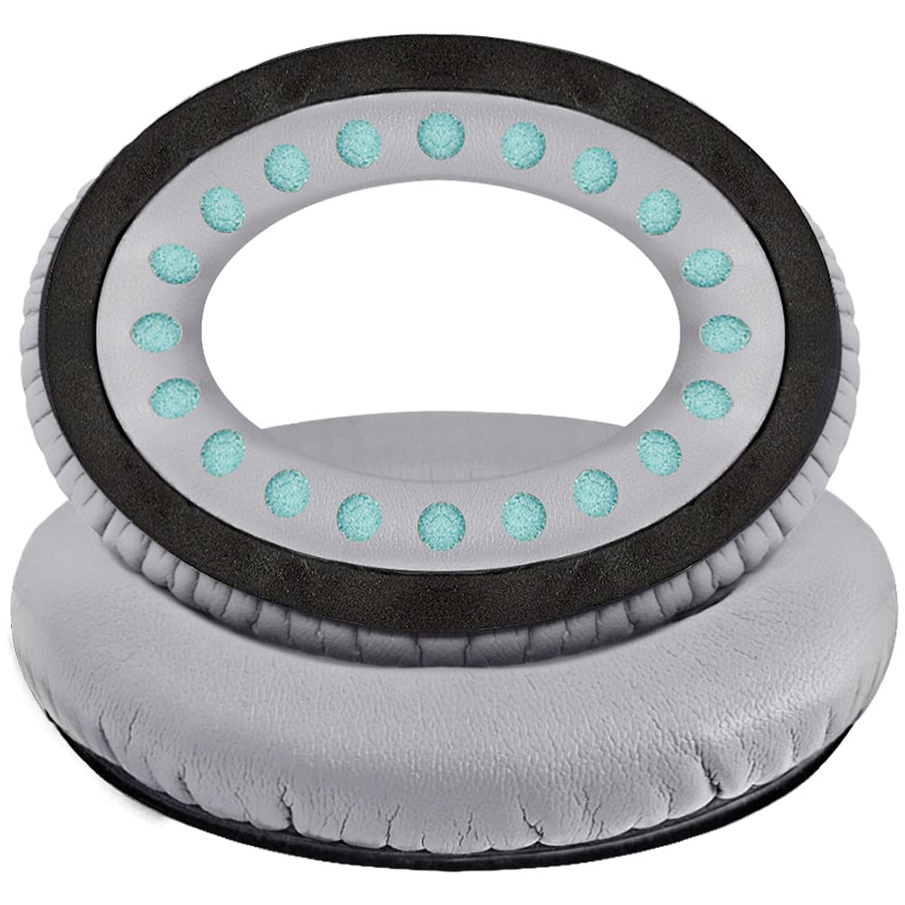 QOQOON Professional Headphone Replacement Ear Pads for Bose QuietComfort 35 QC 2 15 25 Earpads Cushion for QC2 QC15 QC25 SoundTrue SoundLink Around-Ear Headphones Ear Pads with Memory Foam (Grey)