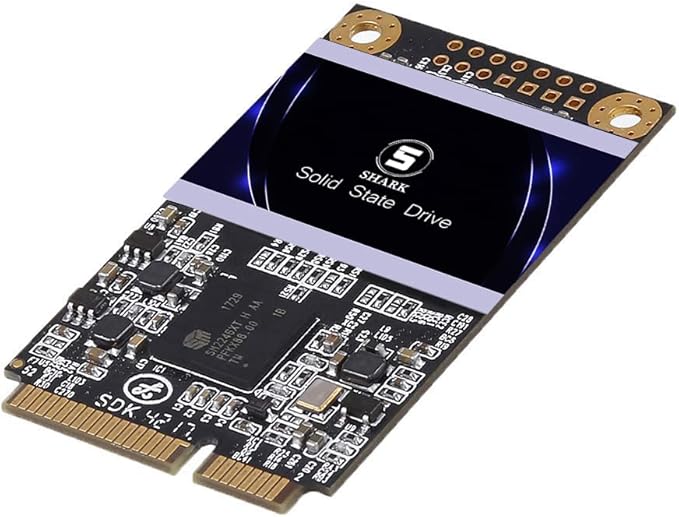 SSD MSATA 250GB Shark Speed Internal Solid State Drive High Performance Hard Drive for Desktop Laptop SATA III 6Gb/s Includes SSD (250GB, MSATA)