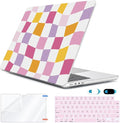 Compatible with 2025 2024 2023 2022 MacBook Air 13 inch Case M4 A3240 M3 A3113 M2 A2681, Hard Shell&Keyboard Cover&Screen Film&Webcam Cover for New M4 Mac Air 13.6 inch with Touch ID, Lattice