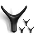 NETLKLA 4 Packs Towel Hooks,Coat Hook Cow Head Wall Hooks, Metal Heavy Duty Wall Hooks for Hanging Coats, Hats, Bags, Kitchenware and Towels in Living Room, Kitchen, Bedroom and Bathroom (Black)