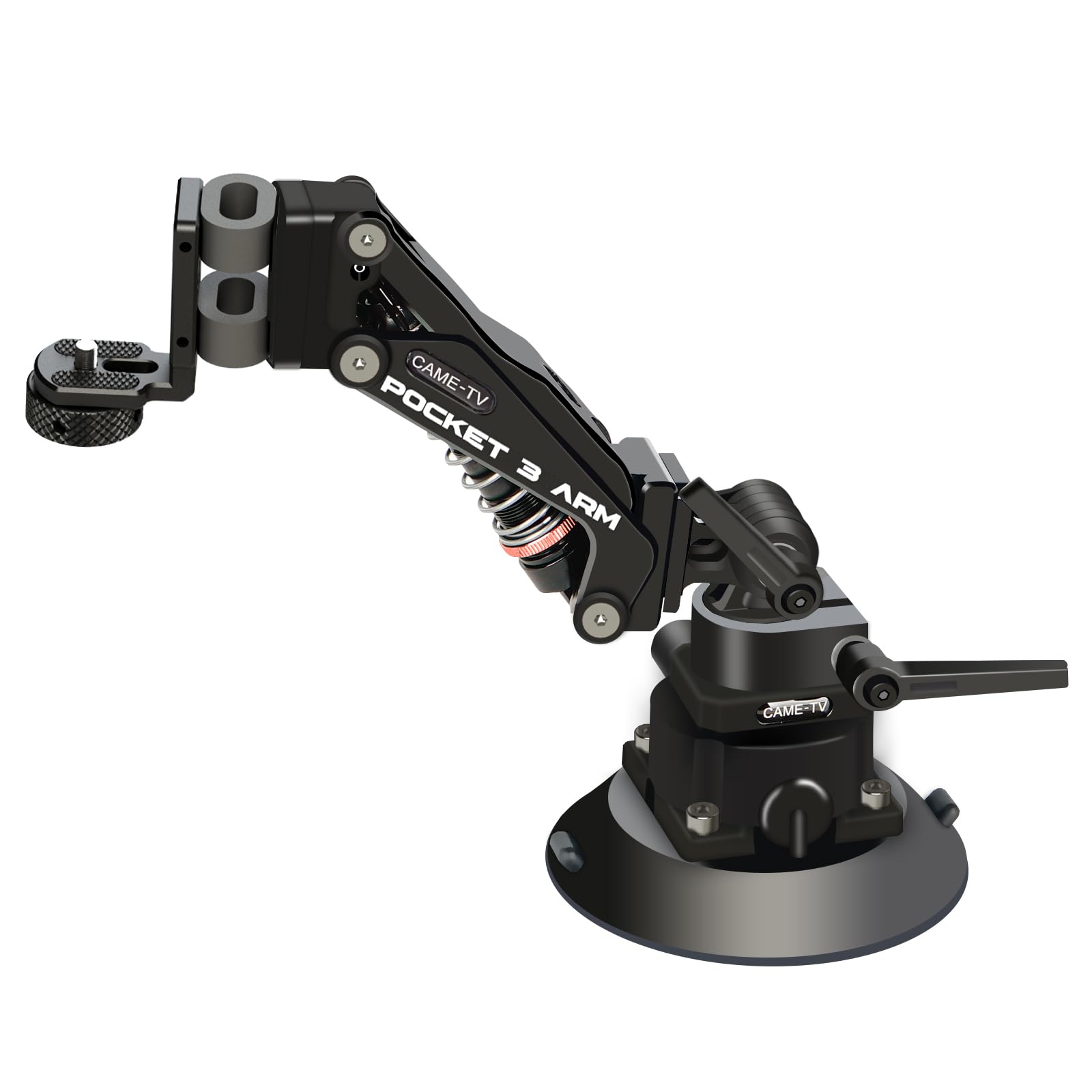 Came-TV Camera Suction Mount Suction, Multifunctional Shock Absorber Arm Video Stabilizer for Pocket 2, Pocket 3, OSMO, Cup Camera Mount, 1/4" Mounting Holes Car Mount & for 360 Action Camera