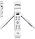 AODELAN for Sony Camera Tripod with Rechargeable Wireless Shutter Release,Shooting Grip Remote Control Handle for ZV-E10,ZV-1F,ZV-1,A7C,A7III,A7R IV,A6100,A6400,A6700,FX30,A9 II,DSC-RX0 II(White)