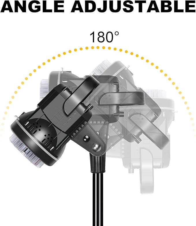 GVM Great Video Maker 80W CRI97+ Video Lights with Bowens Mount Color Temperature 5600K Dimmable LED Continuous Lighting Spotlight Photography Shooting Light with Reflector (80W + Filter) (VC-P80S)