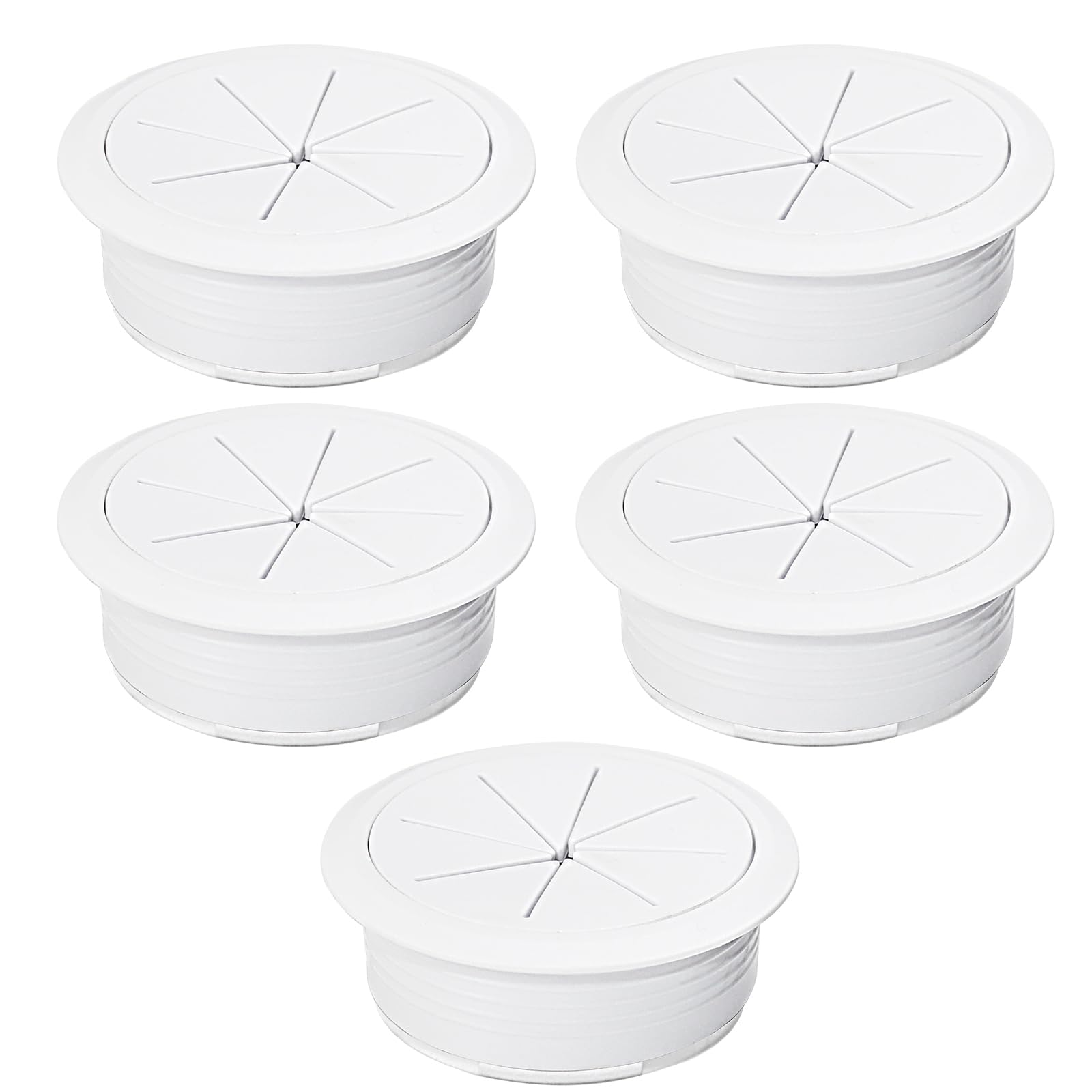 EASYEAH 5 Pcs Desk Grommet 2-1/16" / 53 mm, Desk Hole Cover for Cables