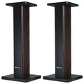 Rockville RHT28D Pair 28" Bookshelf Home Theater Speaker Stands, Dark Wood