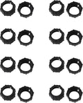 Maxmoral 16PCS Black Plastic Tightening Nut Ball Joint Fixing Adapter Head Holder Ring Car Holder Screw Fixing Head Holder for 17mm Ball Adapter