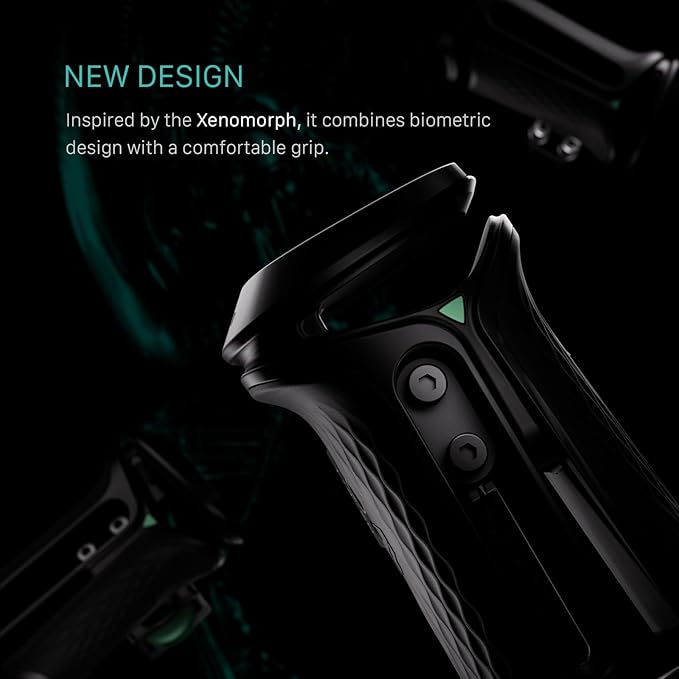 Tilta Xeno Side Handle for Filmmakers & Cameras - Black | Secure Connection & Helps Prevent Rotation | Adjustable Height | Textured Silicone Grip | Convenient Assembly (NATO)