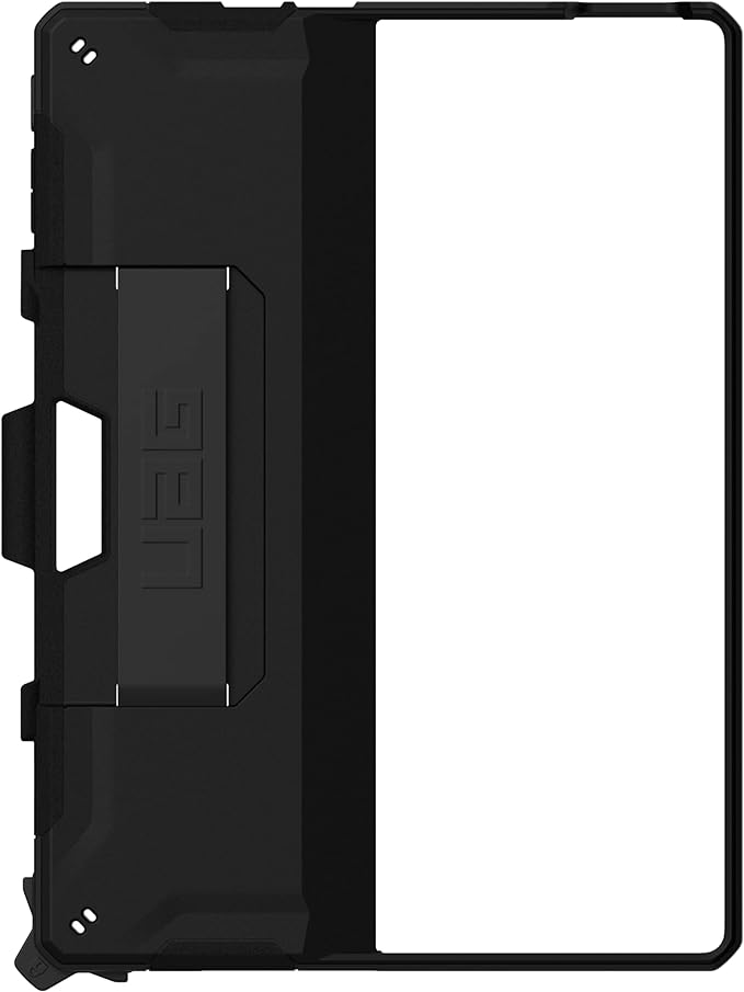 URBAN ARMOR GEAR UAG Designed for Microsoft Surface Pro 11/10/9 Case with Kickstand Hand Strap & Pen Holder Compatible with Type Cover Keyboard Rugged Protective Cover Heavy Duty, Scout Black
