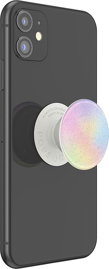 PopSockets Phone Grip with Expanding Kickstand, Glitter PopGrip - Glitter Pastel Nebula