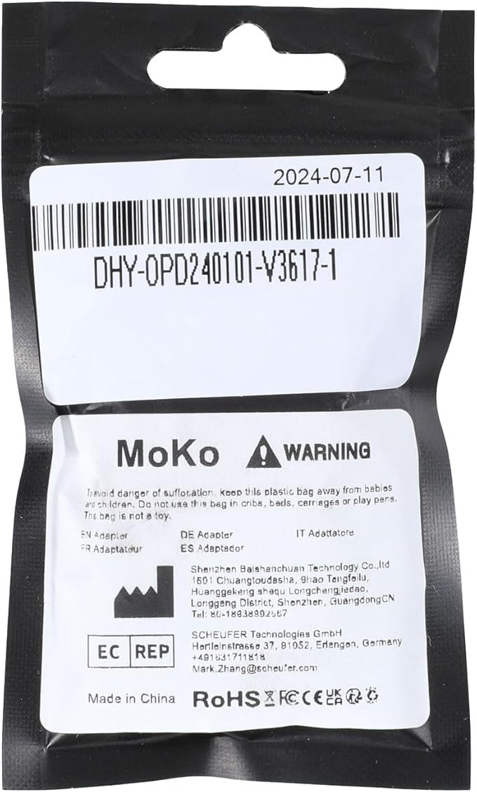 MoKo Lightning to USB-C Adapter for iPhone 17 16 15, Charge Only, 4 PCS