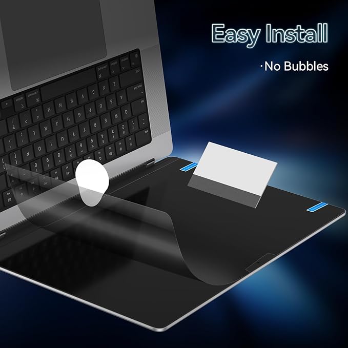 360° Privacy Screen for MacBook Air 13.6/13 Inch (2022-2025, M2, M3, M4), 4 Way Privacy Anti Glare Blue Light Filter Shield Film Anti Spy Laptop Protector for Mac 13.6In Computer