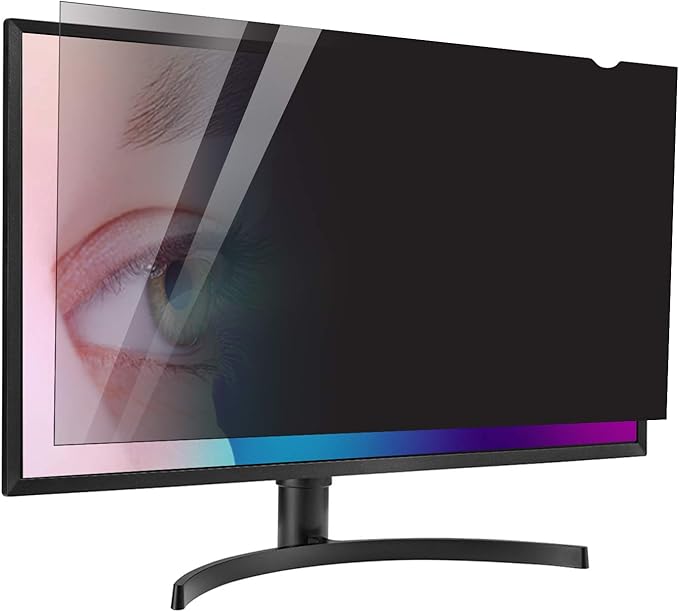 GUMIKE 27 inch Computer Privacy Screen Filter for 16:9 Aspect Ratio Widescreen Monitor - Blue Light Filter - Anti-Glare & Anti-Scratch Protector Film (27 Inch (Diagonal) - 16:9Aspect Ratio)