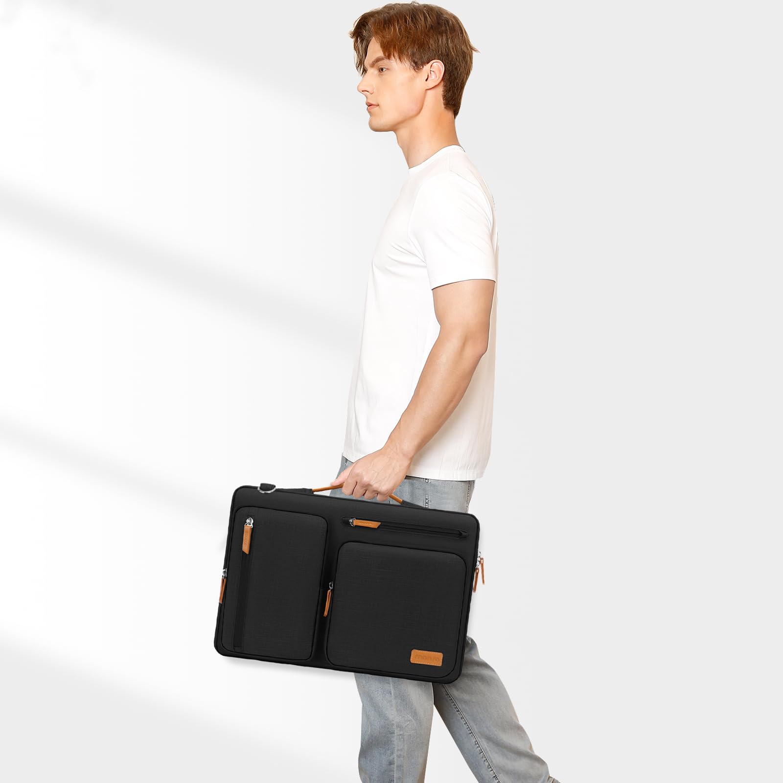 MOSISO 360 Protective Laptop Shoulder Bag, 15 inch Computer Bags