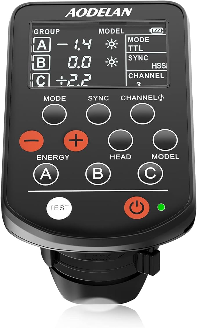AODELAN TTL Wireless Flash Trigger for Canon Cameras, Support 1/8000s HSS Function; Replace P-rofoto Air Remote TTL-C