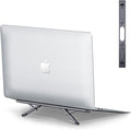 Laptop Risers for Desk, 4 Adjustable Heights Laptop Stand, Keyboard Riser, Ergonomic Laptops Feet for Desk, Compatible with MacBook Air Pro, with Dell, with HP, More 10-15.6” Laptops