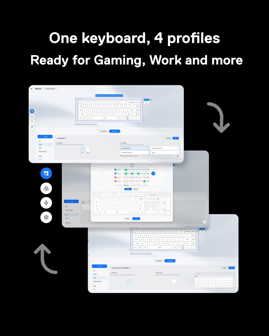 MelGeek REAL67 Wired Hall Effect Magnetic Gaming Keyboard, 65% Layout