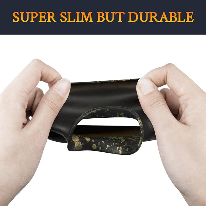 SOULWIT Silicone Ear Pads Cover Protector for Bose QuietComfort QC15 QC25 QC2 QC35 QC45/Ae2 Ae2i Ae2w/SoundTrue & SoundLink AE Headphones Cushions, Sweatproof, Easily Washable - Black Gold