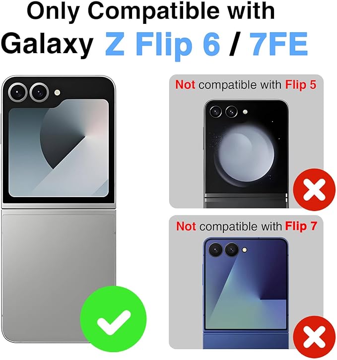 STORMTAL for Samsung Galaxy Z Flip 6 Case/Z Flip 7 FE Case, Hinge Protection, Built-in Screen Protector, Wireless Charging, Slim Rugged Phone Protective Case for Galaxy Z Flip 6 Mint