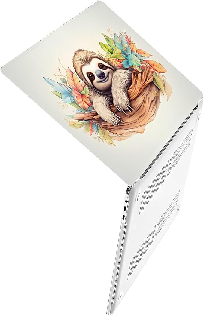 Compatible with MacBook Air 13.3 13.6 Inch Case 2022 2021 2020 2019 Plastic Hard Shell Case Cover,13.3 Pro(A1706/A1708/A1989/A2159/A2289/A2338), Sloth