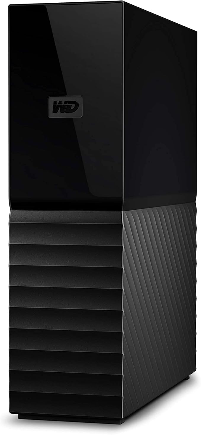 Western Digital 4TB My Book Desktop External Hard Drive, USB 3.0, External HDD with Password Protection and Backup Software - WDBBGB0040HBK-NESN