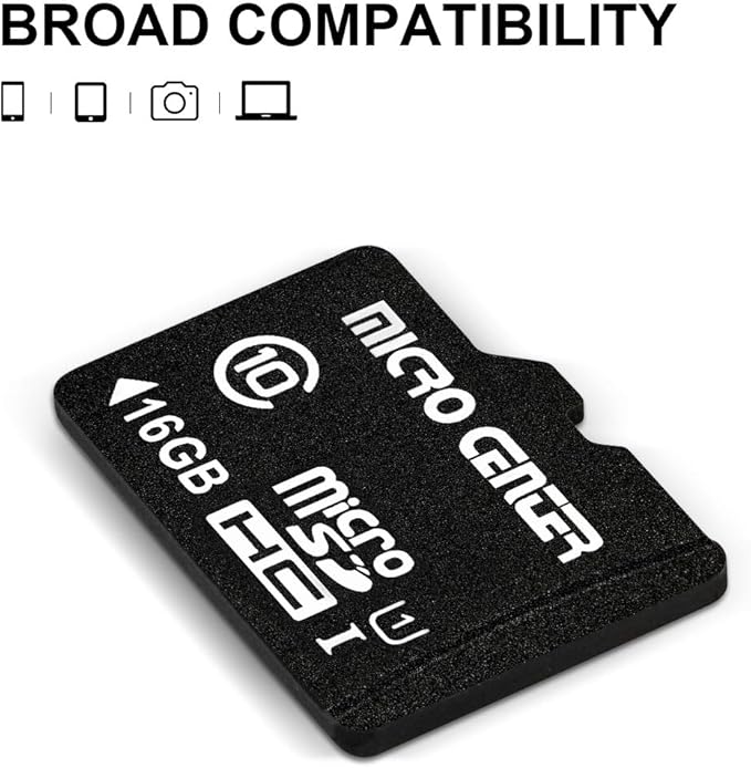 Micro Center 16GB Class 10 Micro SDHC Flash Memory Card 20 Pack with Adapter for Mobile Device Storage Phone, Tablet, Drone & Full HD Video Recording - 80MB/s UHS-I, C10, U1 (20 Pack)