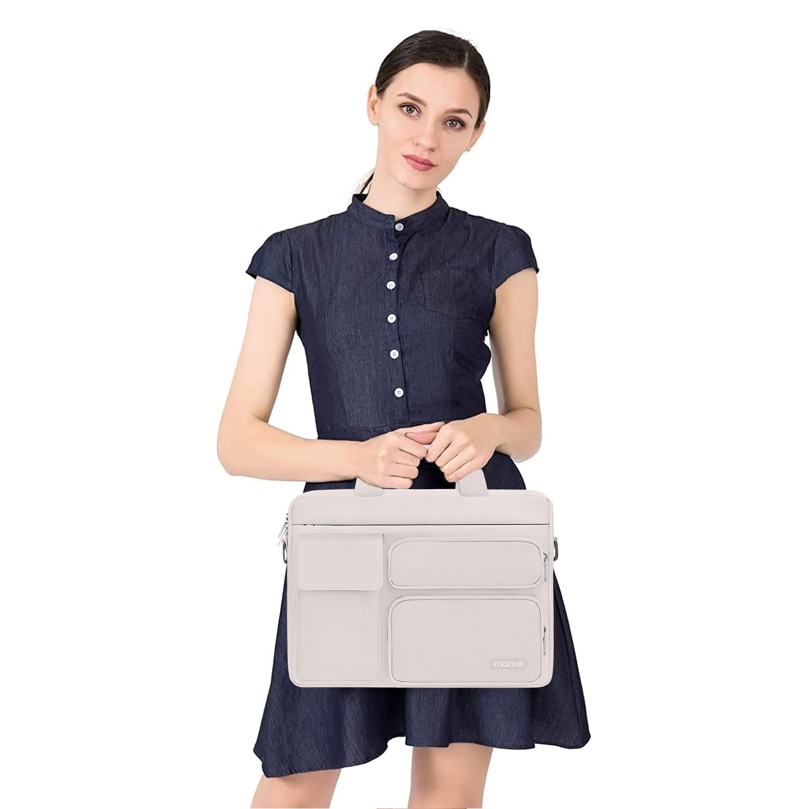 MOSISO Laptop Shoulder Bag 15.6 inch, 15-15.6 inch Computer Bag