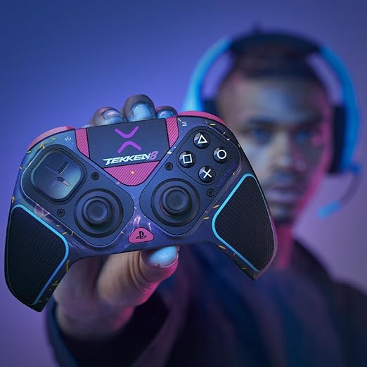 PDP Victrix Pro BFG Wireless Controller for PS4/PS5/PC, Sony 3D Audio, Modular Back Buttons/Clutch Triggers/Joystick, Tekken 8 Rage Art