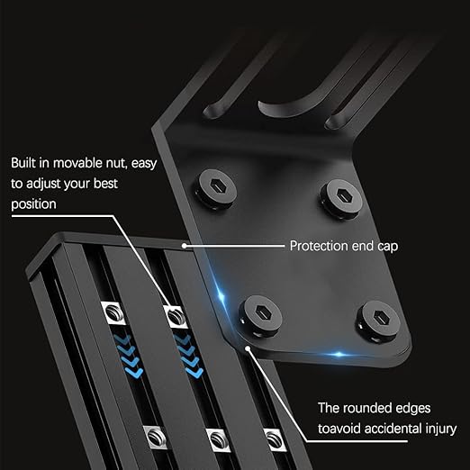 Flight Sim Hotas Desk Mount Compatible with Logitech X56,X52,X52 Pro/Thrustmaster T-Flight Hotas X,SimTask Farmstick,Sol-R2,T16000M FCS/VKB Gunfighter Mk.lll,Gladiator/Pro/Airrow/VPC Mongoos T-50