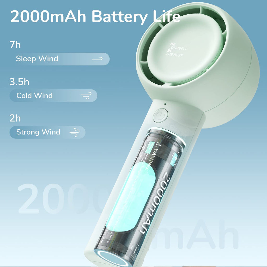 JISULIFE Mini Portable Fan-Bladeless Safe Design
