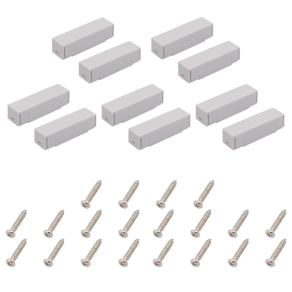 FOCMKEAS 5Pcs Magnetic Reed Switch, NC, 2 Wire, ABS White, MC-44b