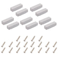 FOCMKEAS 5Pcs Magnetic Reed Switch, NC, 2 Wire, ABS White, MC-44b