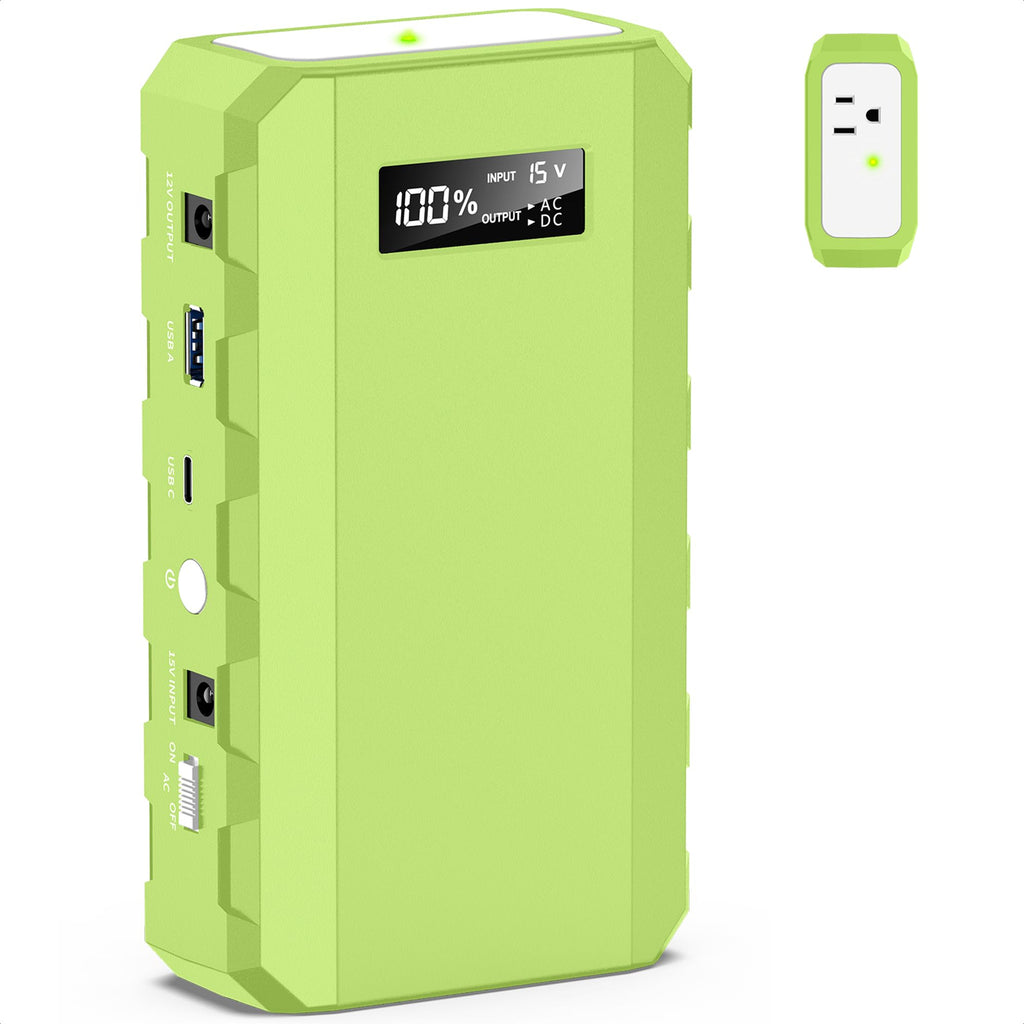 Apowking Portable Power Bank with AC Outlet, 65W Portable Laptop Charger